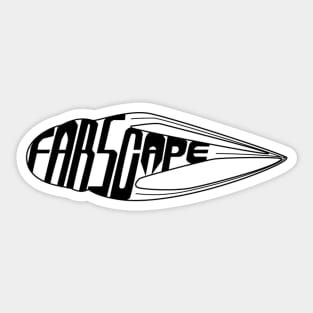 minimal farscape moya Sticker